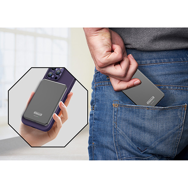 123accu powerbank sans fil Ultra Slim (20W, 5000 mAh) - noir ADR00363 - 9