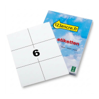 123encre étiquettes 105 x 99 mm (6000 étiquettes) FSC®