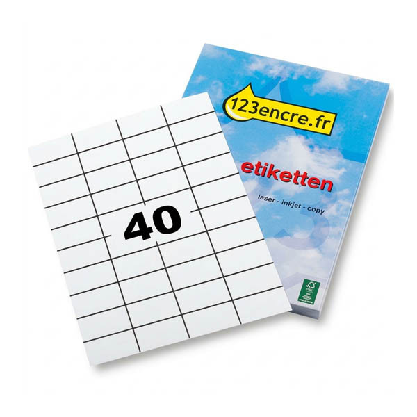 123encre étiquettes 52,5 x 29,7 mm (40 000 étiquettes) FSC® 060328 - 1