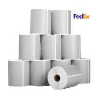 123encre étiquettes d'expédition FedEx 102 x 152 mm (10 pièces) - argent 653274