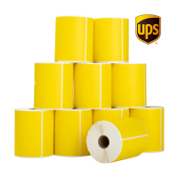 123encre étiquettes d'expédition UPS 102 x 152 mm (10 pièces) - jaune 653149