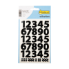 123encre étiquettes numérotées 0-9 grand - noir 301498 - 1