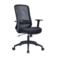 123encre Economic Ecoline chaise de bureau mesh -  noir 302668