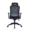 123encre Economic Ecoline chaise de bureau mesh (avec appui-tête) - noir 302695 - 4