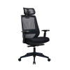 123encre Executive Officeline chaise de bureau mesh (avec appui-tête) - noir 302697 - 1