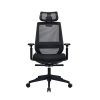 123encre Executive Officeline chaise de bureau mesh (avec appui-tête) - noir 302697 - 2