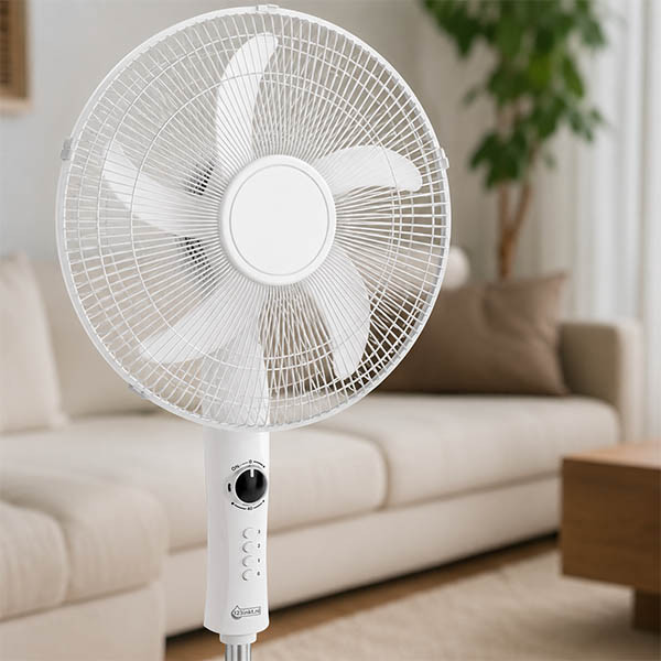 123encre F501 ventilateur sur pied - blanc 303401 - 2