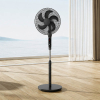 123encre F602 ventilateur sur pied avec télécommande - noir 303402 - 3