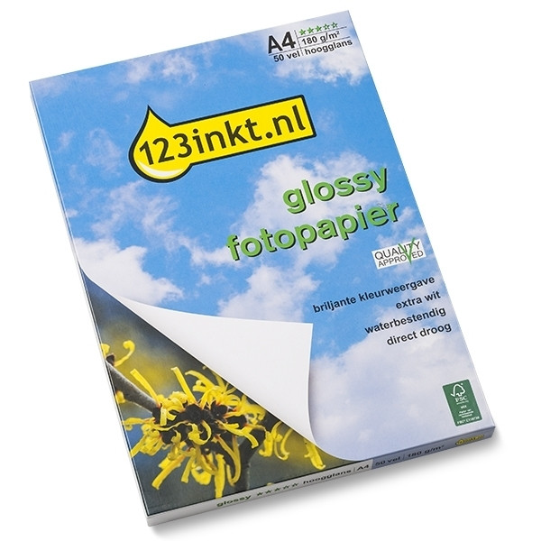 123encre Glossy papier photo brillant 180 g/m² A4 (50 feuilles) 064050 - 1