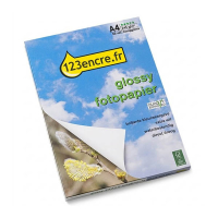 123encre Glossy papier photo brillant 245 g/m² A4 (50 feuilles) 064070