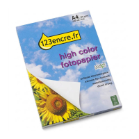 123encre High Color papier photo mat 125 g/m² A4 (100 feuilles)