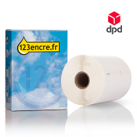123encre LW650XL PRO étiquettes d'expédition DPD extra larges et durables (104 x 159 mm) 653383