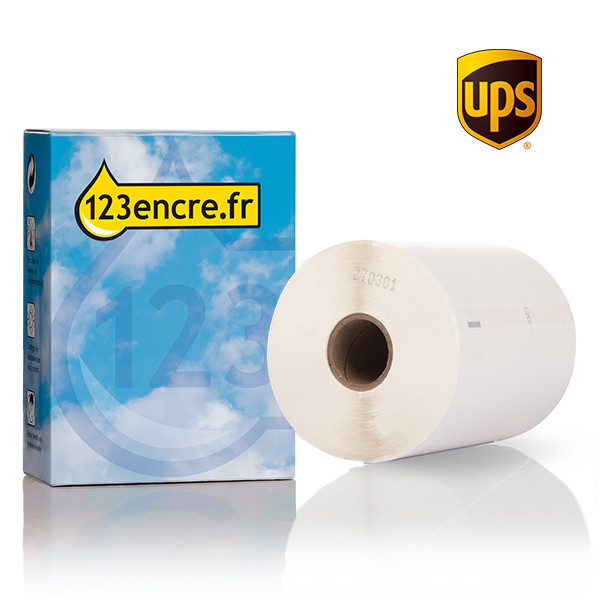 123encre LW650XL PRO étiquettes d'expédition UPS extra larges et durables (104 x 159 mm) 653143 - 1