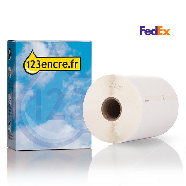123encre LW650XL PRO 1933086 / 2112287 étiquettes d'expédition FedEx extra larges et durables 653263 - 1