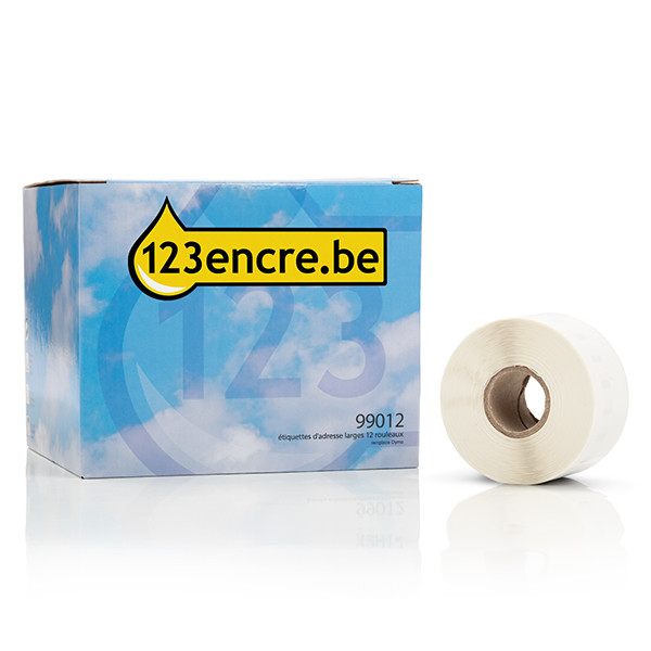 123encre LW650 2093093 étiquettes d'adresse larges pack avantageux 12 pièces 99012 089214 - 1