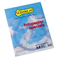 123encre Specials papier photo brillant avec structure de cuir 230 g/m² A4 (10 feuilles) 064177