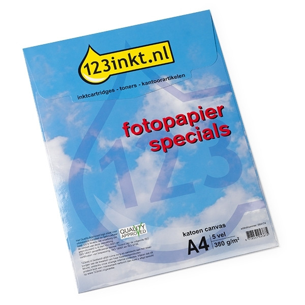 123encre Specials toile coton 380 g/m² A4 (5 feuilles) 064174 - 1
