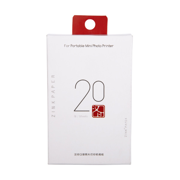 123encre ZINK papier photo autocollant 5 x 7,6 cm (20 feuilles) 302224 - 1