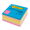 123encre bloc-cube de notes repositionnables 76 x 76 mm - rose fluo 300812 - 1