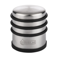 123encre butoir de porte 1 kg modèle haut - chrome/noir 300993