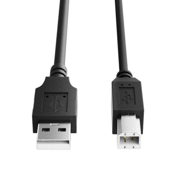 123encre câble d'imprimante USB (2 mètres) - noir 302309 - 1
