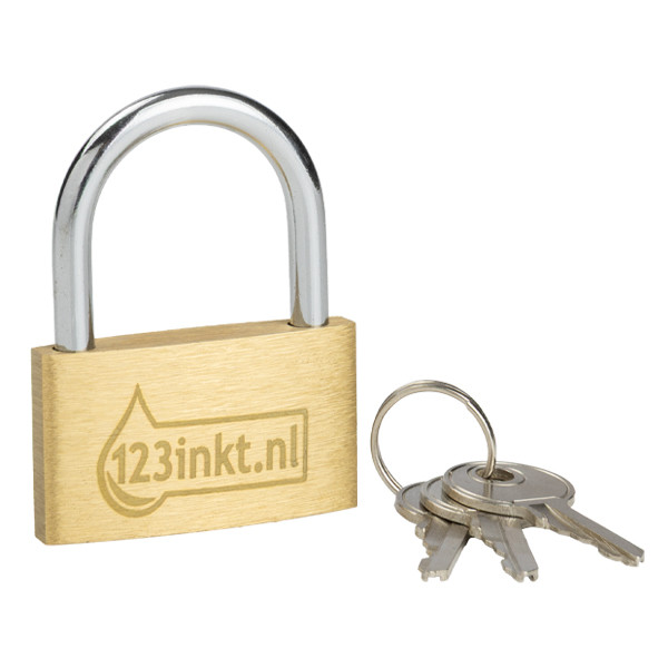 123encre cadenas avec clé (40x50x8 mm) 302579 - 1