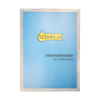 123encre cadre d'affichage A3 auto-adhésif - argent 301631