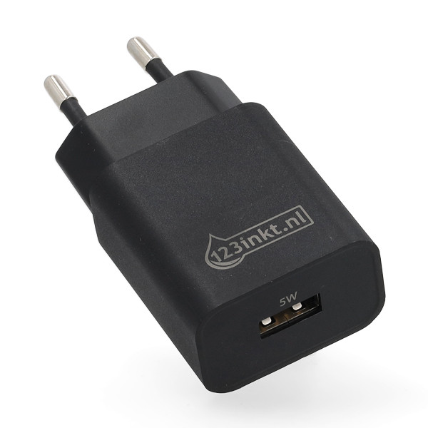 123encre chargeur USB-A 5W - noir 302913 - 1