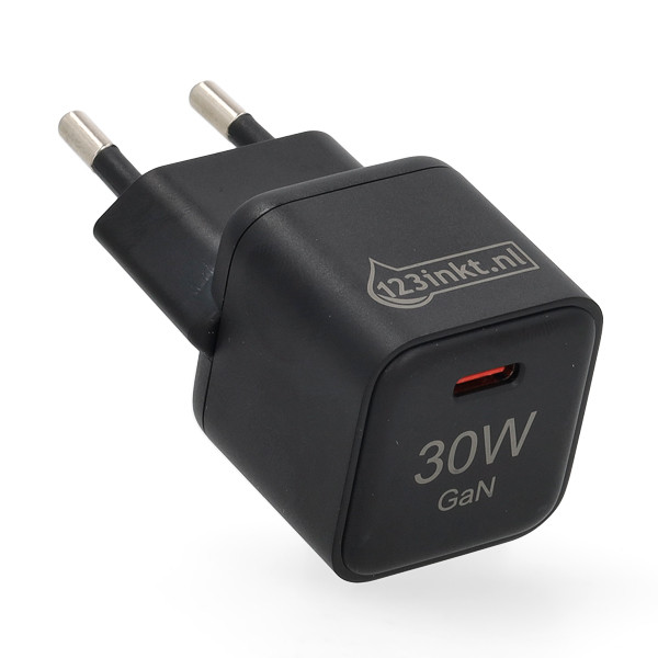 123encre chargeur rapide USB-C 30W - noir 302915 - 1