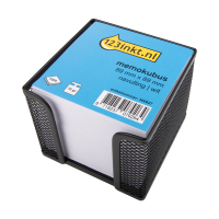 123encre cube-mémo en maille + recharge (1000 feuilles) - noir 390620