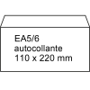 123encre enveloppe 110 x 220 mm - EA5/6 patte autocollante (500 pièces) - blanc 300909 - 1