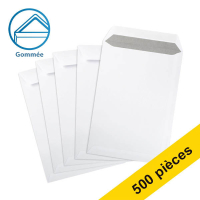123encre enveloppe pochette 220 x 312 mm - EA4 gommé (500 pièces) - blanc 302768