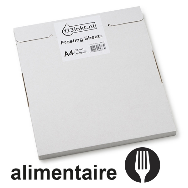 123encre feuilles de glaçage (25 feuilles) 199015 - 1