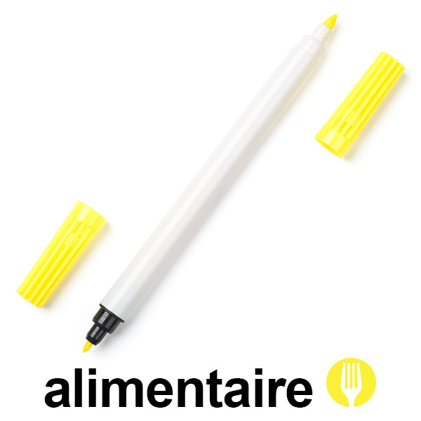 123encre feutre à encre alimentaire - jaune 199014 - 1