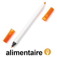 123encre feutre à encre alimentaire - orange 199019