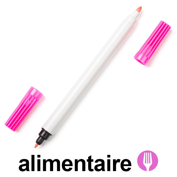 123encre feutre à encre alimentaire - rose 199020 - 1