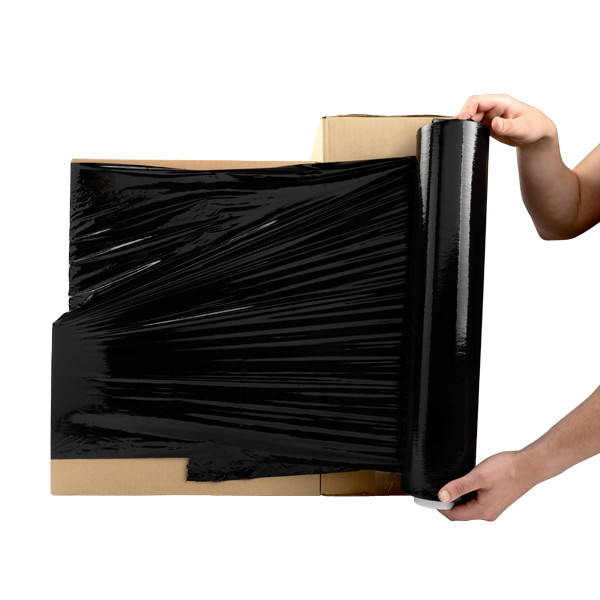 123encre film d'emballage manuel 50 cm x 300 m (6 pièces) - noir 302635 - 2