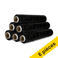 123encre film d'emballage manuel 50 cm x 300 m (6 pièces) - noir 302635