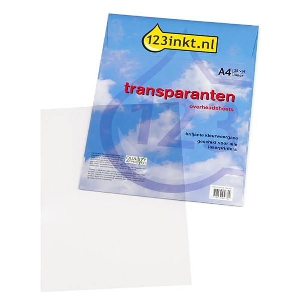 123encre films transparents pour imprimantes laser (25 feuilles) 064182 - 1