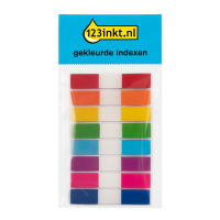 123encre index étroits assortis 45 x 8 mm (8 x 20 onglets) 300818