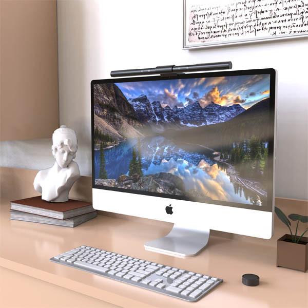 123encre lampe pour écran PC avec télécommande (40 cm) - noir 390034 - 3