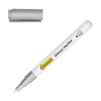 123encre marqueur peinture brillante (1 - 2 mm ogive) - argent 302986