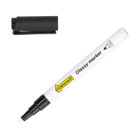 123encre marqueur peinture brillante (1 - 2 mm ogive) - noir 302983