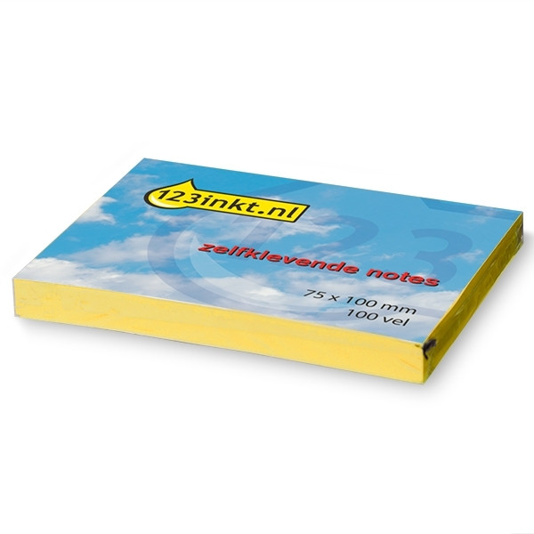 123encre notes autocollantes 76 x 102 mm - jaune 300005 - 1