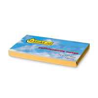 123encre notes autocollantes 76 x 127 mm - orange 300471