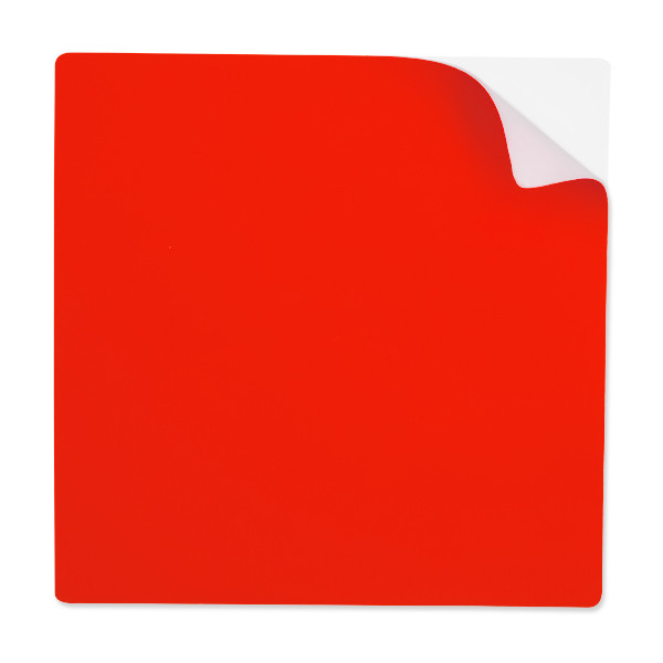 123encre notes autocollantes réutilisables 10 x 10 cm (5 pièces) - rouge 302124 - 1