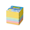 123encre notes repositionnables multipack 76 x 76 mm (4x jaune/vert/bleu/rose/orange) 301114 - 1