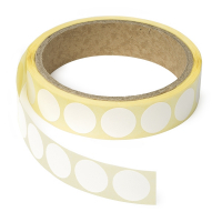 123encre pastilles adhésives Ø 18 mm (1000 étiquettes en continu) - blanc 300795