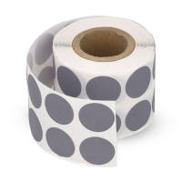123encre pastilles adhésives Ø 18 mm (1000 étiquettes en continu) - gris 300805