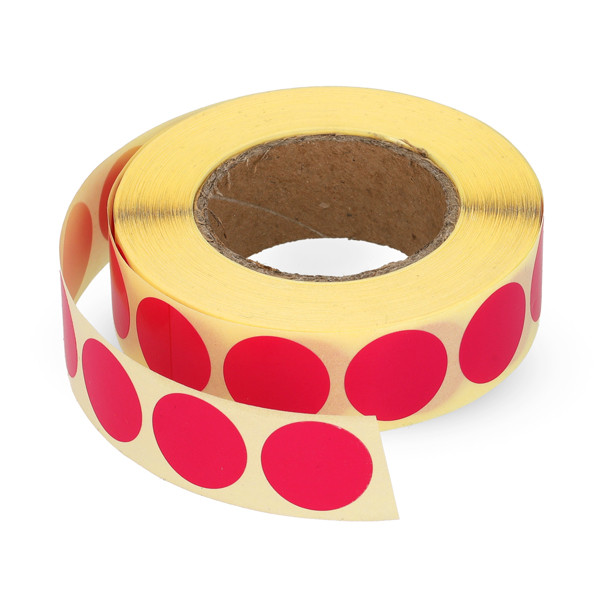 123encre pastilles adhésives Ø 18 mm (1000 étiquettes en continu) - rose 300806 - 1